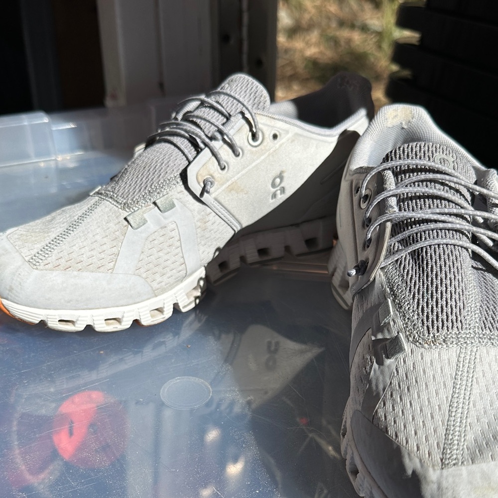 On Running Light Gray Athletic Shoes